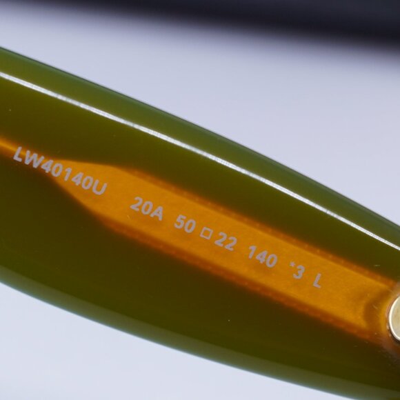 Loewe LW40140U 20A Cat Eye Sunglasses – Black/Orange/Grey - Picture 11 of 11